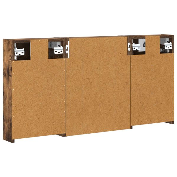 Комплект шкафове за баня с рафт 3 pcs 100 x 10,5 x 50 см