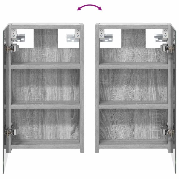 Комплект шкафове за баня с рафт 3 pcs 100 x 10,5 x 50 см