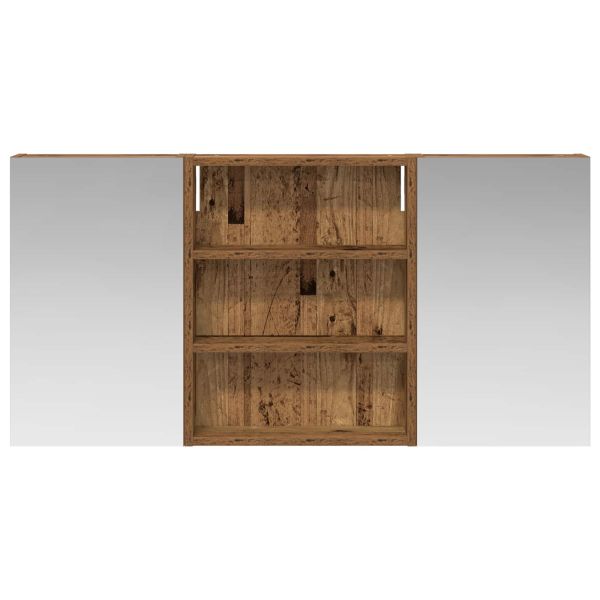 Комплект шкафове за баня с рафт 3 pcs 100 x 10,5 x 50 см