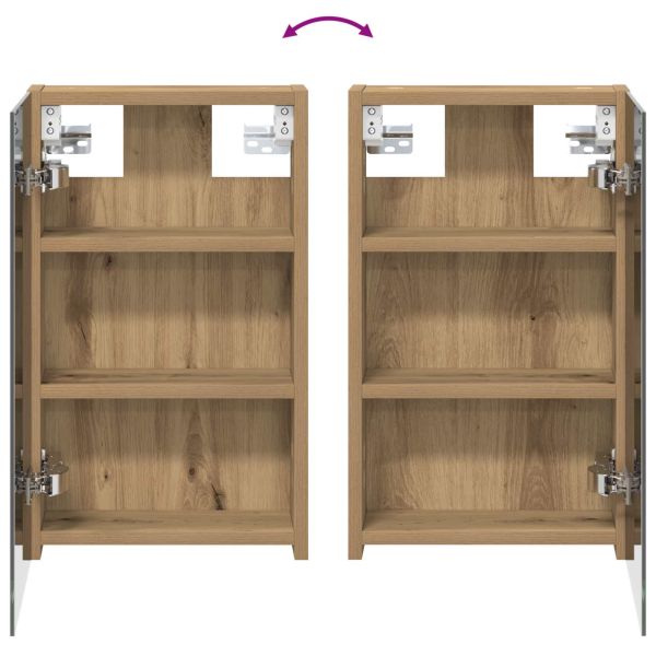 Комплект шкафове за баня с рафт 3 pcs 100 x 10,5 x 50 см