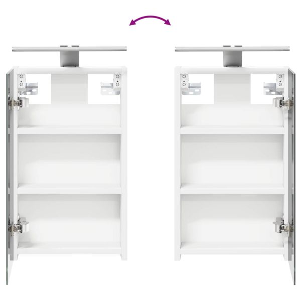 Комплект шкафове за баня с рафт 3 pcs 100 x 10,5 x 50 см