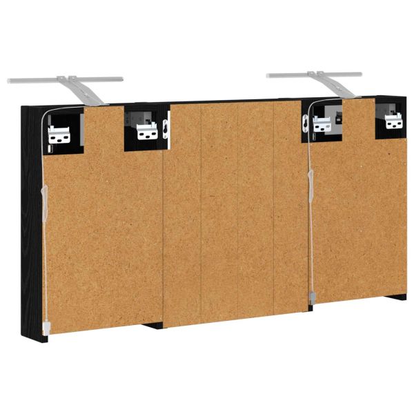 Комплект шкафове за баня с рафт 3 pcs 100 x 10,5 x 50 см