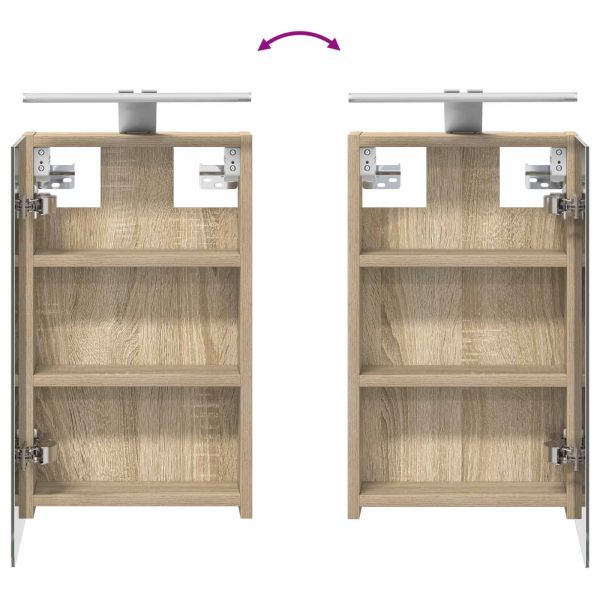 Комплект шкафове за баня с рафт 3 pcs 100 x 10,5 x 50 см