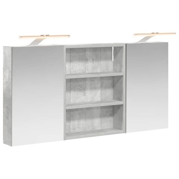 Комплект шкафове за баня с рафт 3 pcs 100 x 10,5 x 50 см