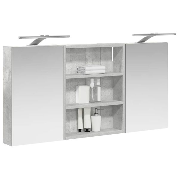 Комплект шкафове за баня с рафт 3 pcs 100 x 10,5 x 50 см