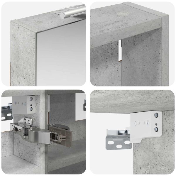 Комплект шкафове за баня с рафт 3 pcs 100 x 10,5 x 50 см