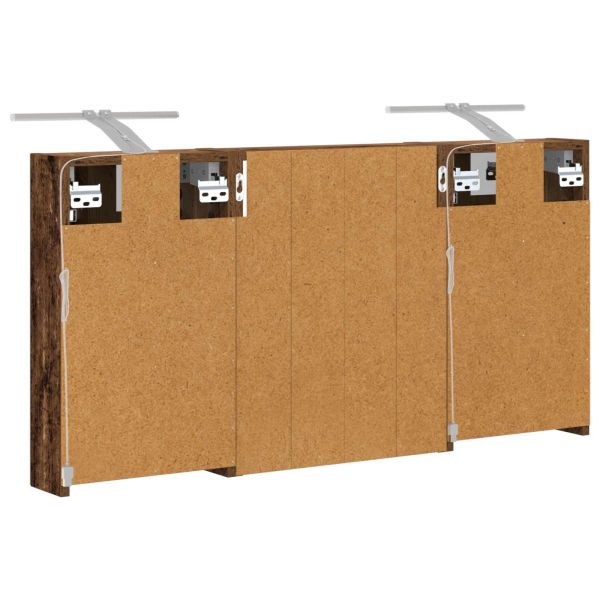 Комплект шкафове за баня с рафт 3 pcs 100 x 10,5 x 50 см