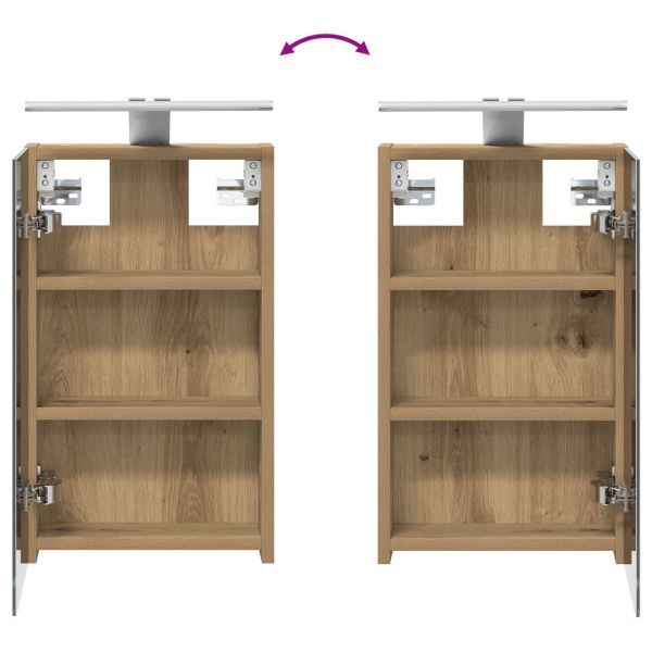 Комплект шкафове за баня с рафт 3 pcs 100 x 10,5 x 50 см