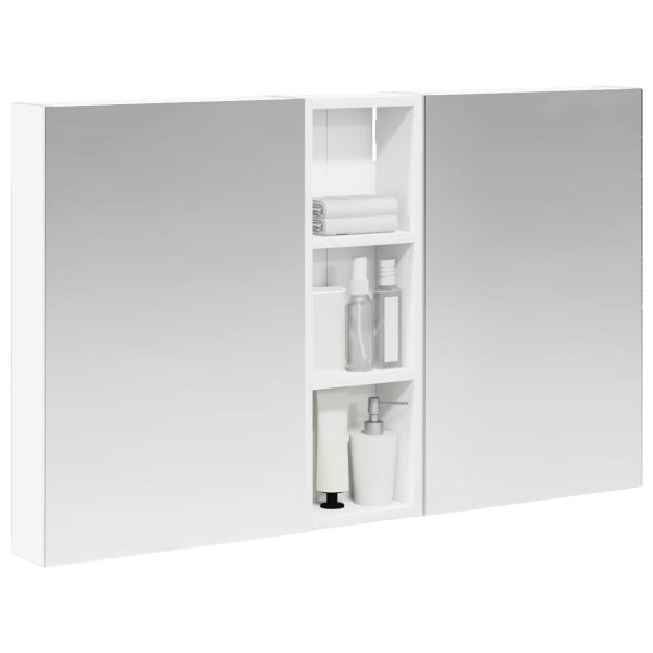 Комплект шкафове за баня с рафт 3 pcs 100 x 10,5 x 60,5 см