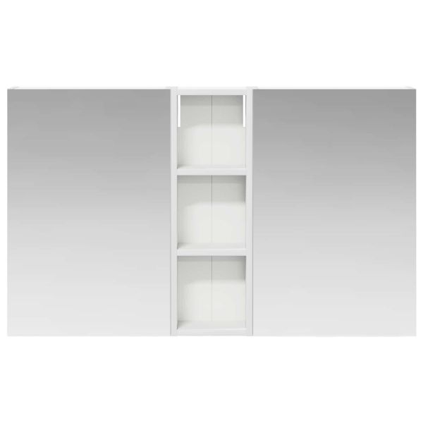 Комплект шкафове за баня с рафт 3 pcs 100 x 10,5 x 60,5 см