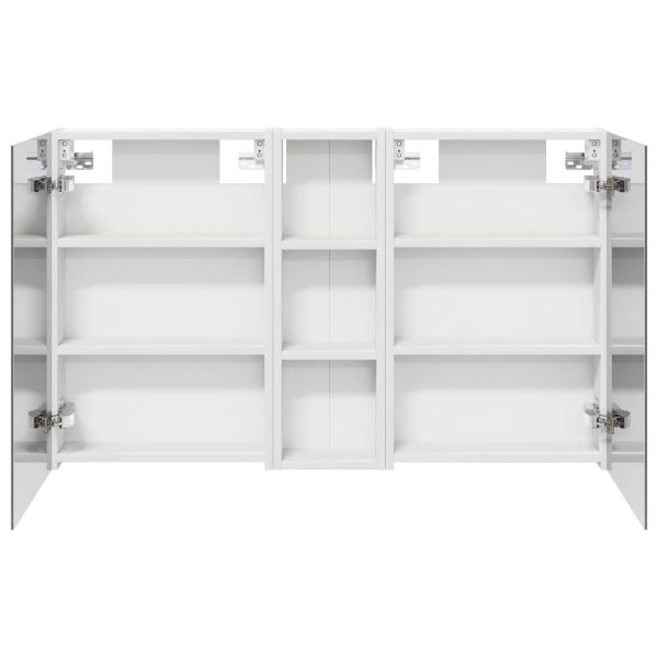 Комплект шкафове за баня с рафт 3 pcs 100 x 10,5 x 60,5 см