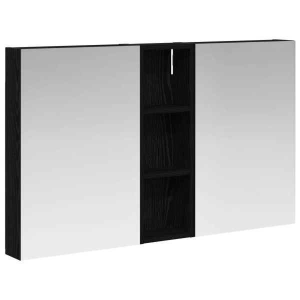 Комплект шкафове за баня с рафт 3 pcs 100 x 10,5 x 60,5 см