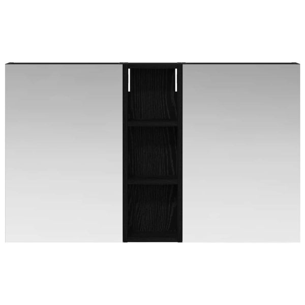 Комплект шкафове за баня с рафт 3 pcs 100 x 10,5 x 60,5 см