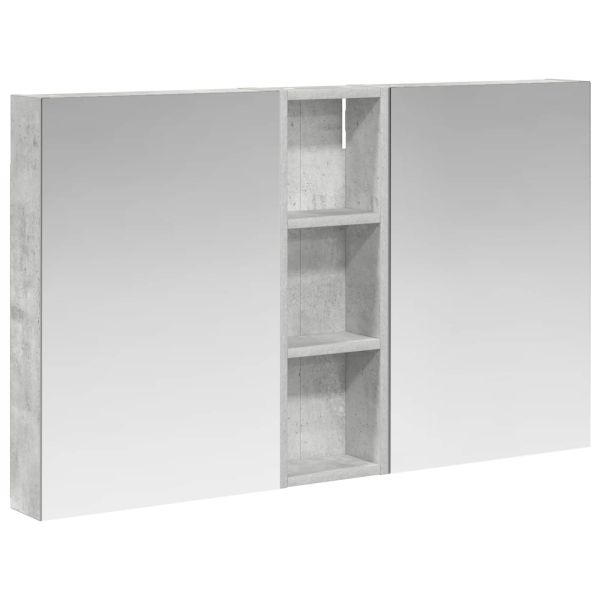 Комплект шкафове за баня с рафт 3 pcs 100 x 10,5 x 60,5 см