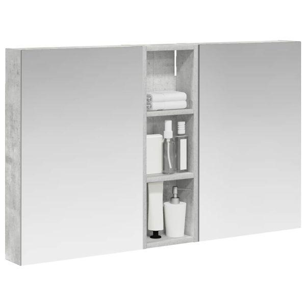 Комплект шкафове за баня с рафт 3 pcs 100 x 10,5 x 60,5 см