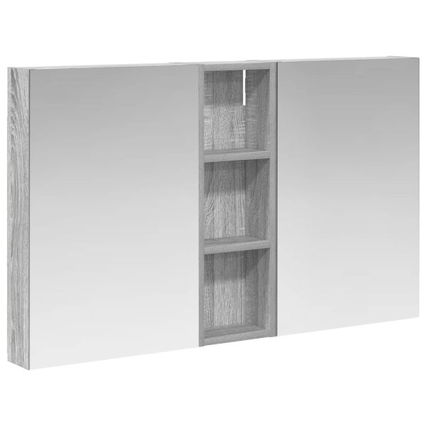 Комплект шкафове за баня с рафт 3 pcs 100 x 10,5 x 60,5 см