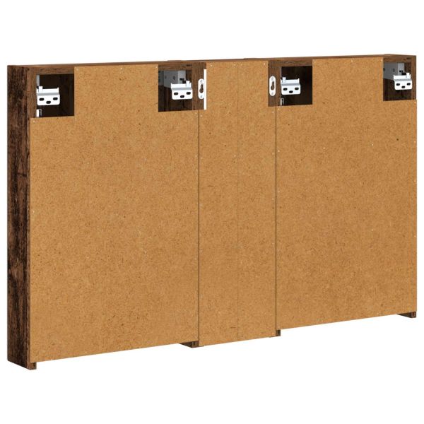 Комплект шкафове за баня с рафт 3 pcs 100 x 10,5 x 60,5 см