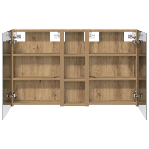 Комплект шкафове за баня с рафт 3 pcs 100 x 10,5 x 60,5 см