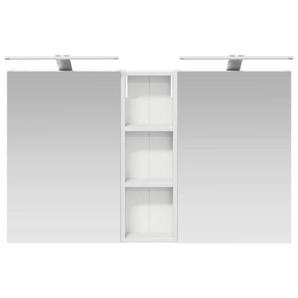 Комплект шкафове за баня с рафт 3 pcs 100 x 10,5 x 60,5 см