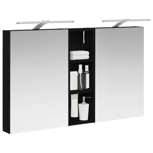 Комплект шкафове за баня с рафт 3 pcs 100 x 10,5 x 60,5 см