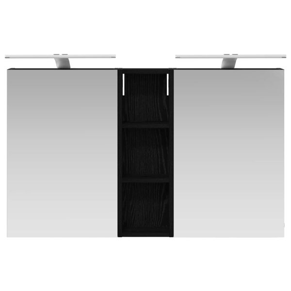 Комплект шкафове за баня с рафт 3 pcs 100 x 10,5 x 60,5 см