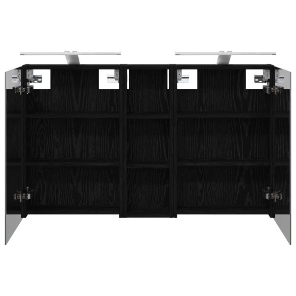 Комплект шкафове за баня с рафт 3 pcs 100 x 10,5 x 60,5 см