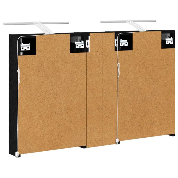 Комплект шкафове за баня с рафт 3 pcs 100 x 10,5 x 60,5 см