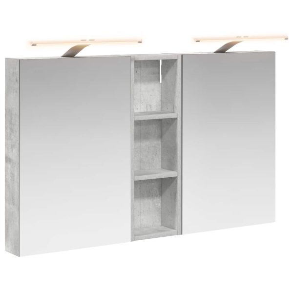 Комплект шкафове за баня с рафт 3 pcs 100 x 10,5 x 60,5 см