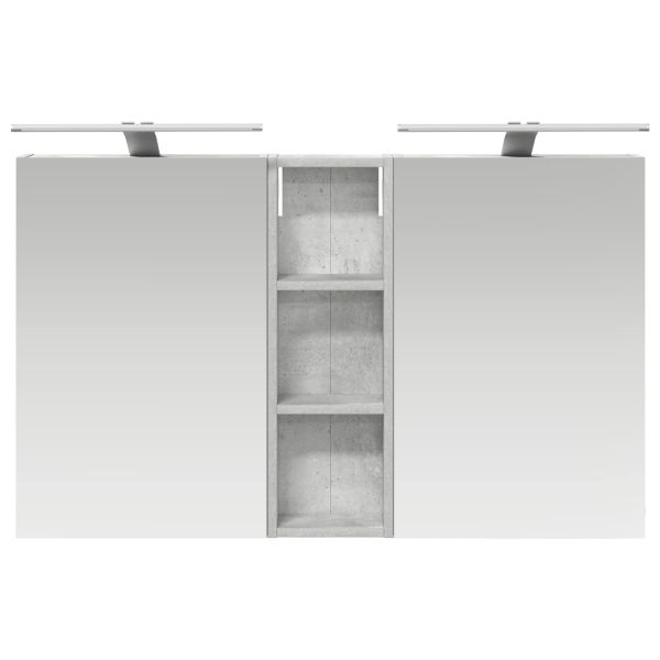 Комплект шкафове за баня с рафт 3 pcs 100 x 10,5 x 60,5 см