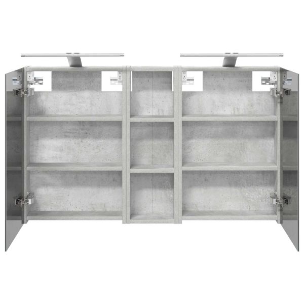 Комплект шкафове за баня с рафт 3 pcs 100 x 10,5 x 60,5 см