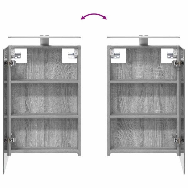 Комплект шкафове за баня с рафт 3 pcs 100 x 10,5 x 60,5 см