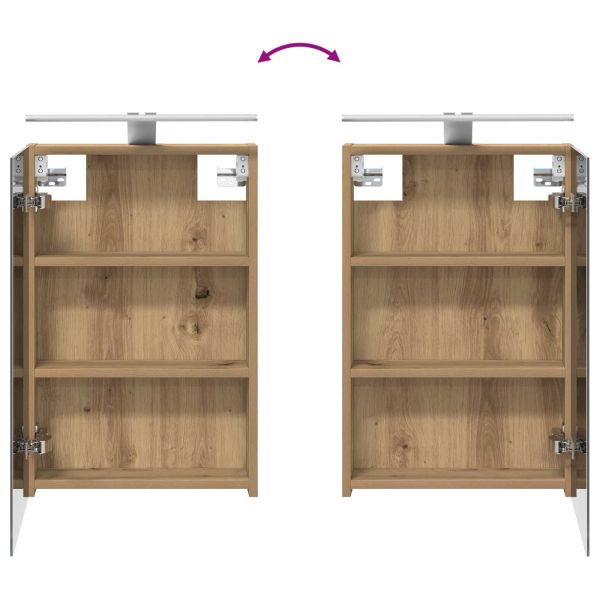 Комплект шкафове за баня с рафт 3 pcs 100 x 10,5 x 60,5 см