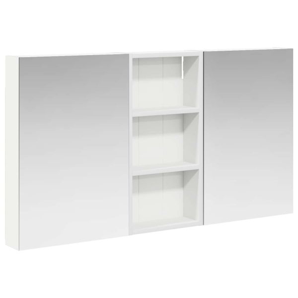 Комплект шкафове за баня с рафт 3 pcs 110 x 10,5 x 60,5 см