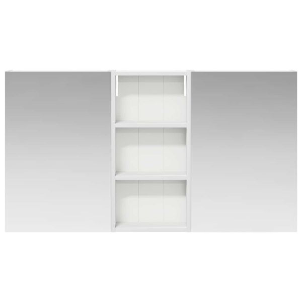 Комплект шкафове за баня с рафт 3 pcs 110 x 10,5 x 60,5 см