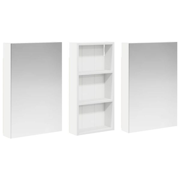 Комплект шкафове за баня с рафт 3 pcs 110 x 10,5 x 60,5 см