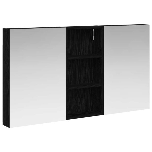 Комплект шкафове за баня с рафт 3 pcs 110 x 10,5 x 60,5 см