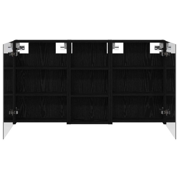 Комплект шкафове за баня с рафт 3 pcs 110 x 10,5 x 60,5 см