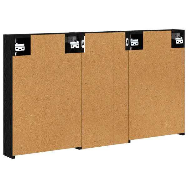 Комплект шкафове за баня с рафт 3 pcs 110 x 10,5 x 60,5 см