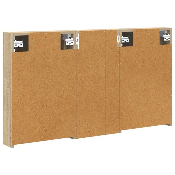 Комплект шкафове за баня с рафт 3 pcs 110 x 10,5 x 60,5 см