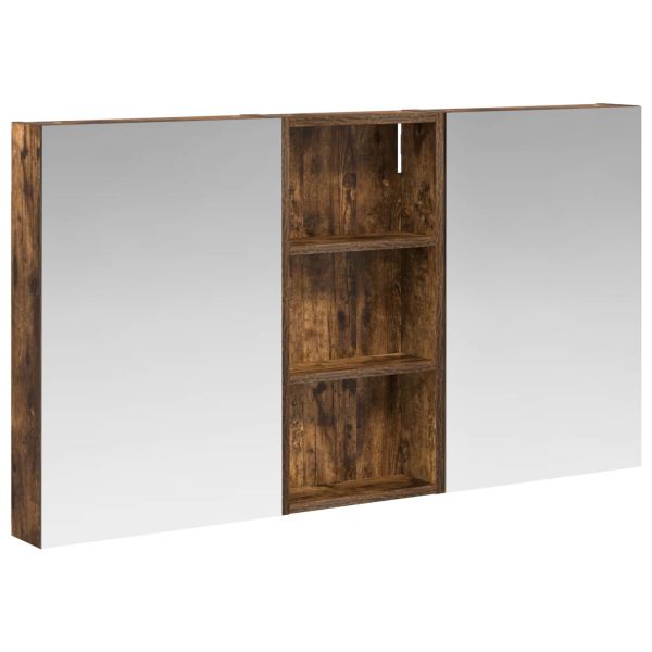 Комплект шкафове за баня с рафт 3 pcs 110 x 10,5 x 60,5 см