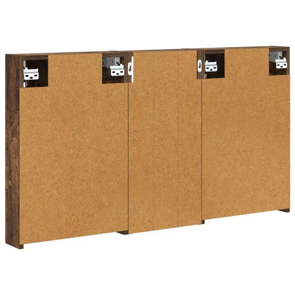 Комплект шкафове за баня с рафт 3 pcs 110 x 10,5 x 60,5 см