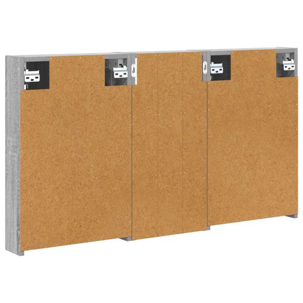 Комплект шкафове за баня с рафт 3 pcs 110 x 10,5 x 60,5 см