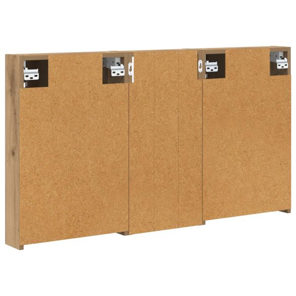 Комплект шкафове за баня с рафт 3 pcs 110 x 10,5 x 60,5 см