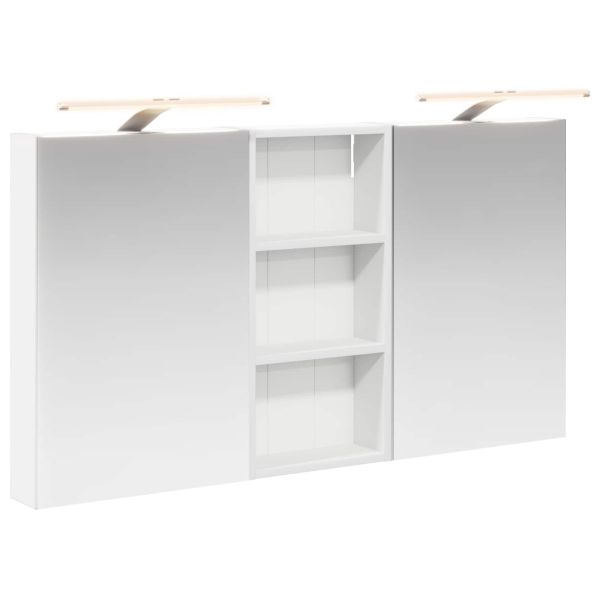 Комплект шкафове за баня с рафт 3 pcs 110 x 10,5 x 60,5 см