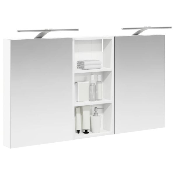 Комплект шкафове за баня с рафт 3 pcs 110 x 10,5 x 60,5 см