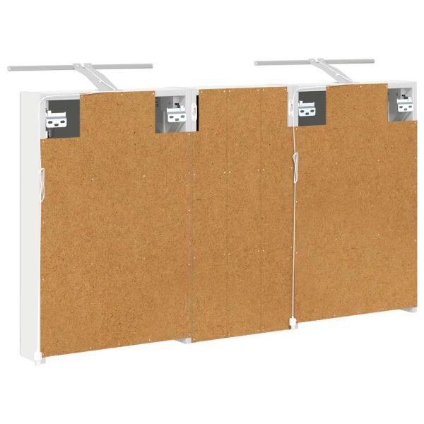 Комплект шкафове за баня с рафт 3 pcs 110 x 10,5 x 60,5 см