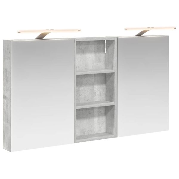 Комплект шкафове за баня с рафт 3 pcs 110 x 10,5 x 60,5 см