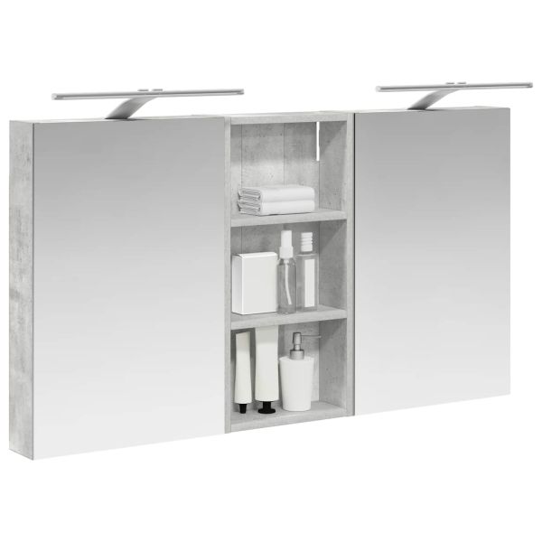 Комплект шкафове за баня с рафт 3 pcs 110 x 10,5 x 60,5 см