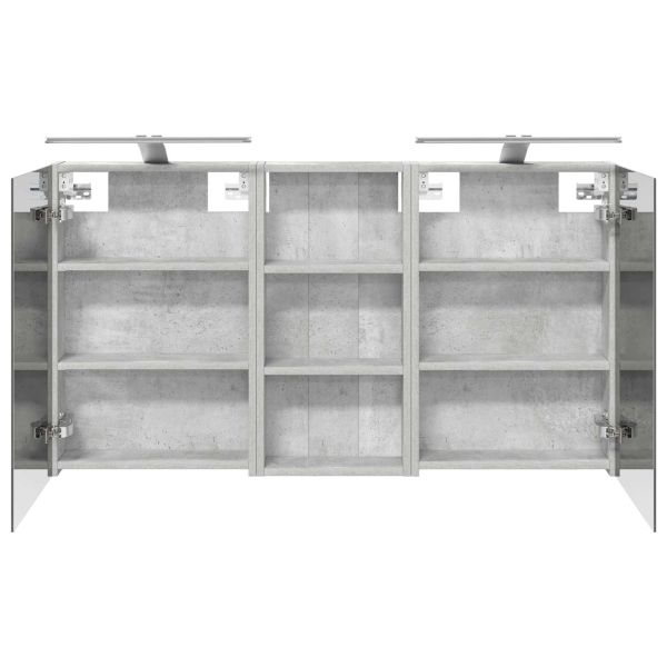 Комплект шкафове за баня с рафт 3 pcs 110 x 10,5 x 60,5 см