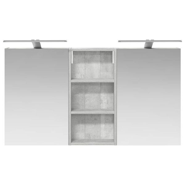 Комплект шкафове за баня с рафт 3 pcs 110 x 10,5 x 60,5 см